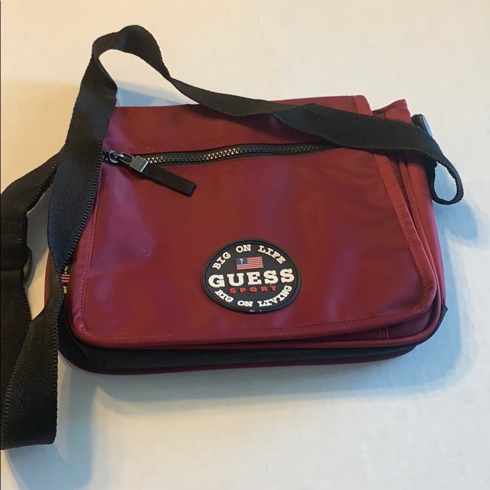 Guess maroon crossbody purse